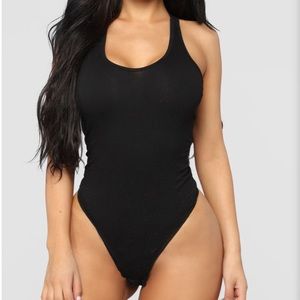 Fashion Nova Tong Body Suit - Small